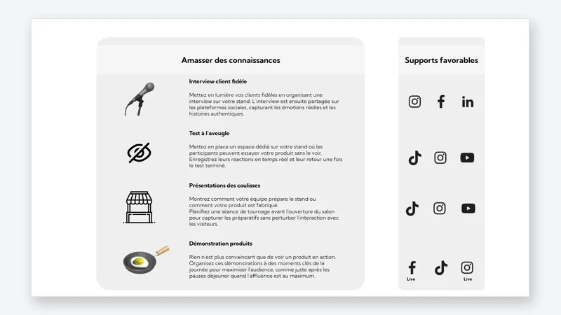 Document preview: 14 content ideas for your social media at a trade show