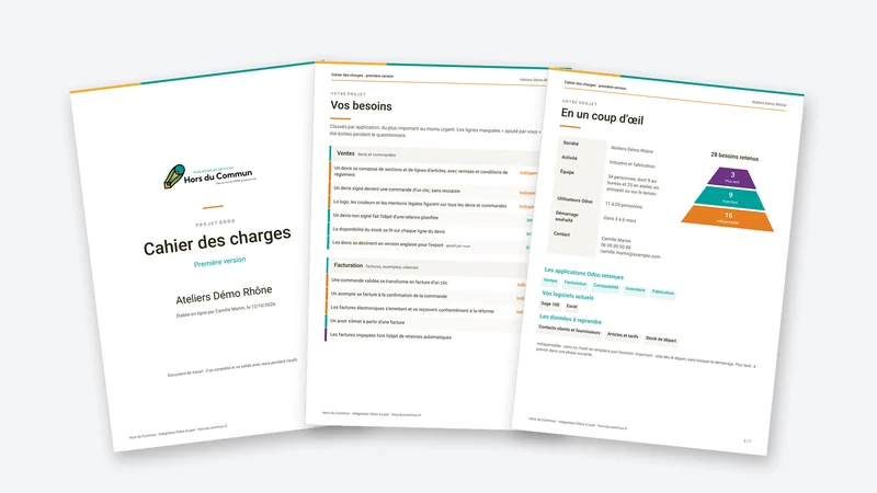 Document preview: Your first Odoo specification